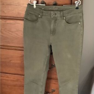 White House Black Market Olive Skinny Jeans